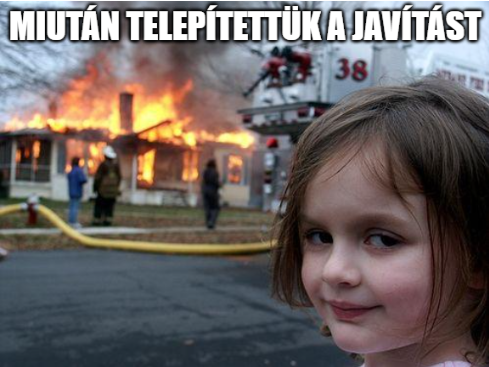 Mert ilyen még sosem történt...
